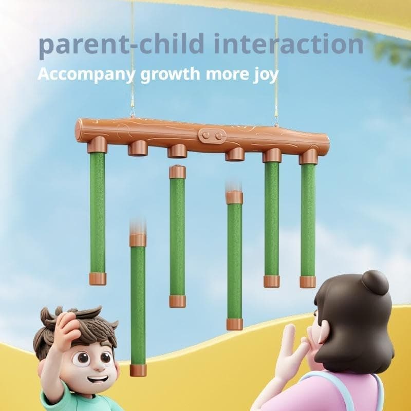 3-Speed Remote Control Catching Stick Game for Hand-Eye Coordination & Agility, Green, Compatible with Kids and Adults