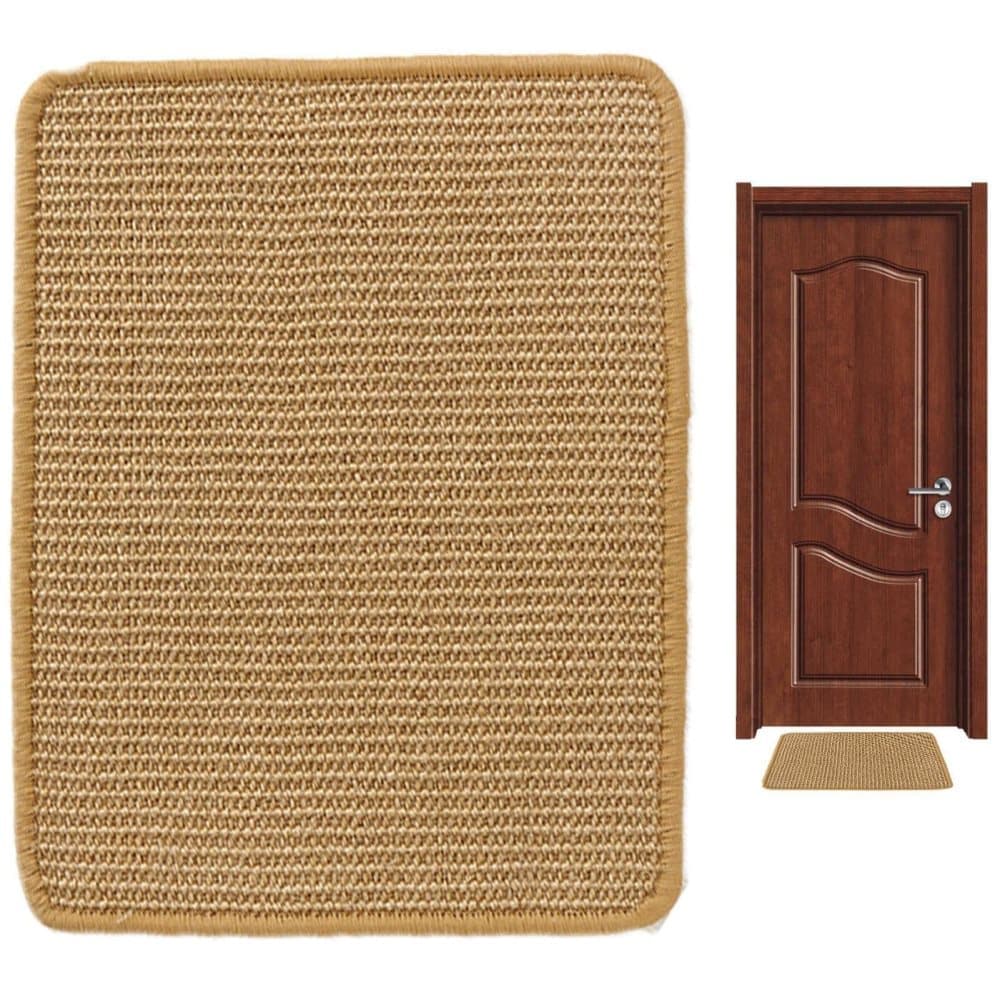 Natural Jute Cat Scratching Mat, Durable Floor Mat and Sustainable Cat Furniture, 30x40cm