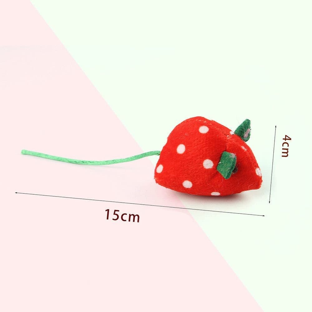 1 Pack Catnip Toy Fruit-Shaped Soft Plush for Cats, Stimulating Fun Play