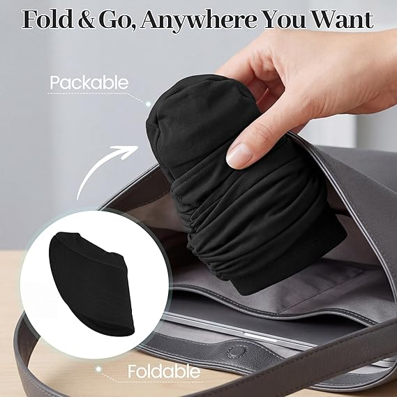 Women's UPF 50+ UV Protection Sun Visor Hat |  That Girl Aesthetic High Ponytail Wide Brim Hat | Birthday Gift for Her Beach Golf Hiking Outdoor Daily Casual WearNavy Blue