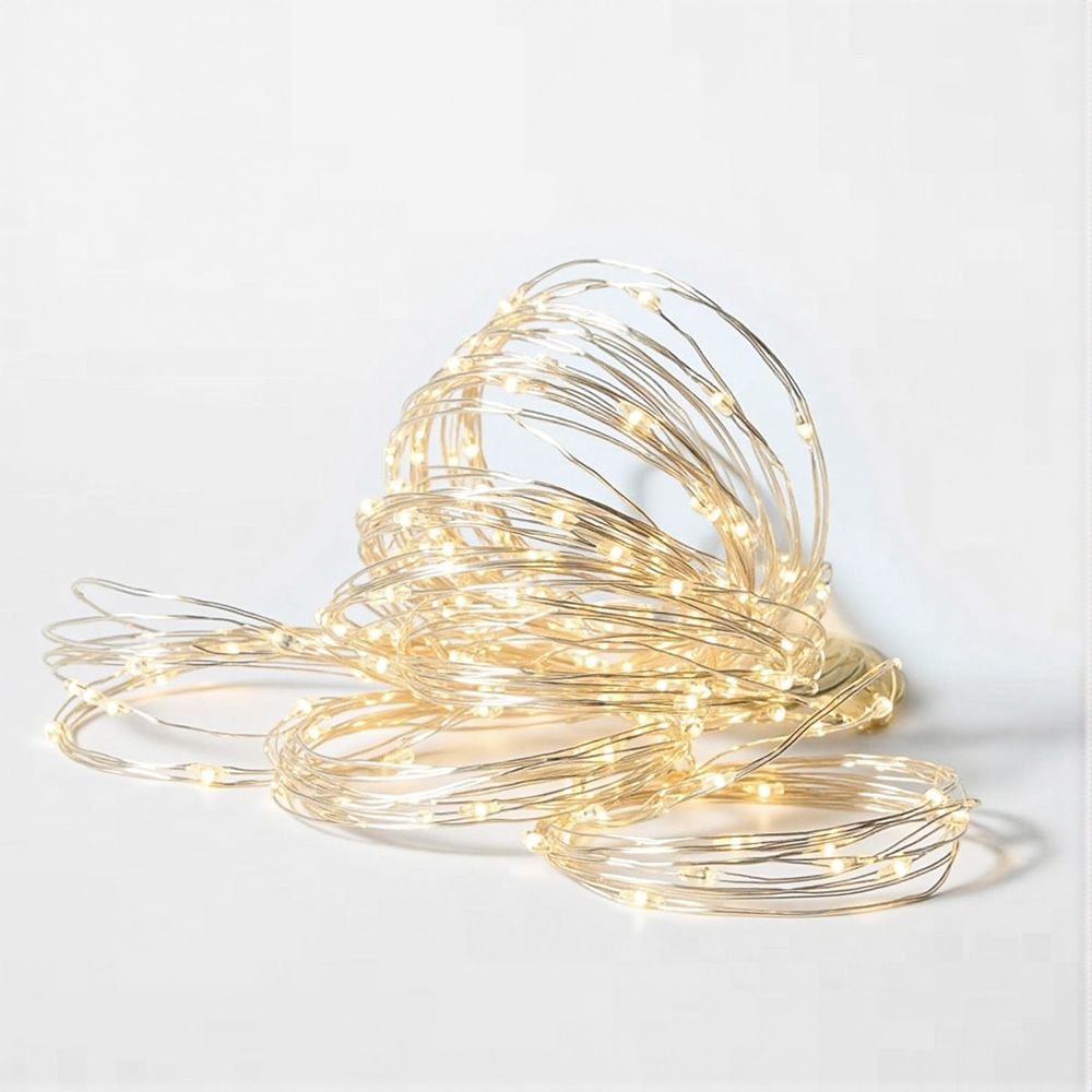 30 m Curtain String Lights, 300 LED Christmas Fairy Lights, Warm White