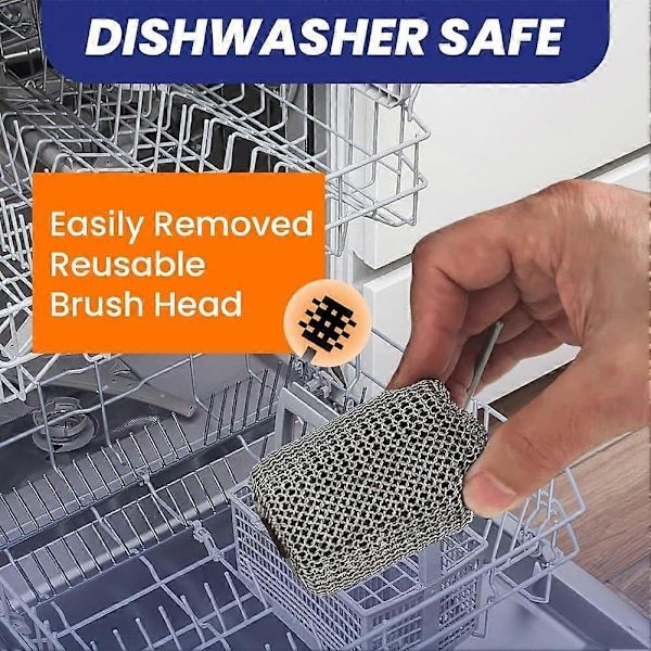 Electric Grill Brush Cleaner Cordless Rotating Brushless for Outdoor Grilling Brown
