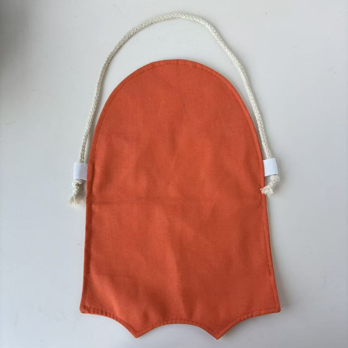 Halloween Ghost Candy Treat Bag for Kids, DIY Adjustable Crossbody Storage Pouch, Cute Ghost Trick‑or‑Treat Sling Bag for Halloween Party, Pumpkin Orange