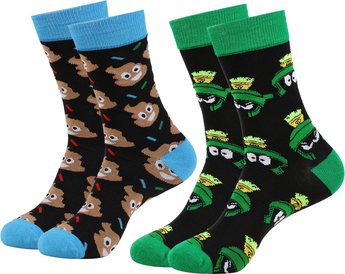 Socks - 4 Pairs - Halloween Socks - Pumpkin - Bat - Scary Socks - Stockings - Cute Socks - Cheerful Socks - Funny House Socks - Funny Socks - Funny Socks - Colorful Socks That Will Make You Go - Cotton - Men & Women - Size 36-42