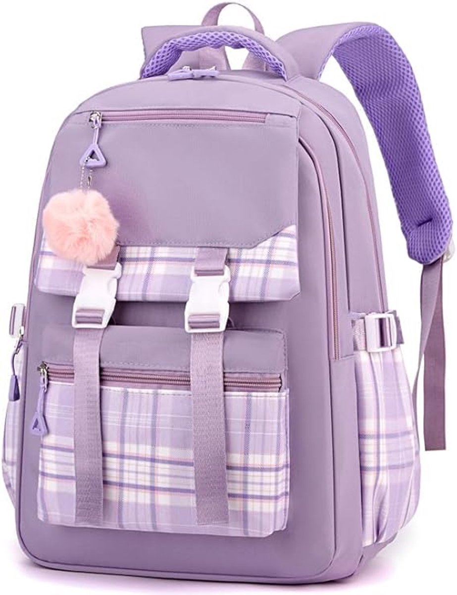 Girls School Student School Bag Outdoor Backpack - Youth school bag - Backpack - Pink - Luxury Backpack - Laptop bag - School bag - Backpack - Rucksack - Large Women's Backpack - Waterproof Women's Travel Backpack - Rucksack - Teenagers - with Laptop Comp
