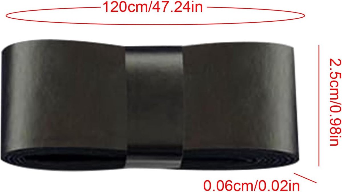10 pieces - Racket grips - Racket Grip Tape - Badminton grip tape - Tennis racket grip tape - anti-slip grip tape for tennis rackets - replacement overgrip - sports accessories - for tennis rackets, tennis, squash - 1200*25*0.6mm - black