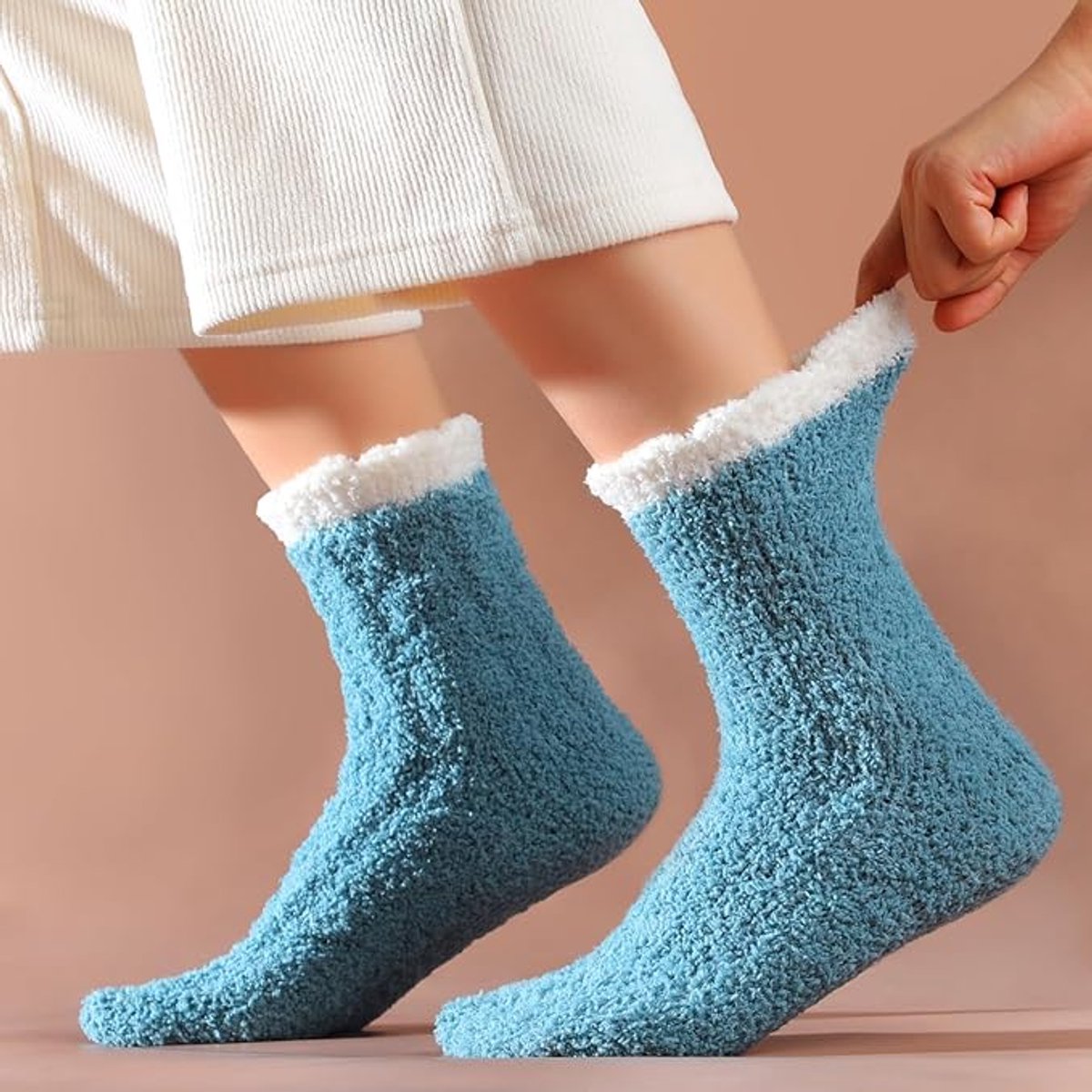 7 Pairs - Warm Winter Socks - socks - cartoon socks - Women's House Socks - Women's Fuzzy Socks - House Socks - Thick socks - Winter Warm Cozy Socks - Soft socks - keep warm - coral fleece - Size 36-40