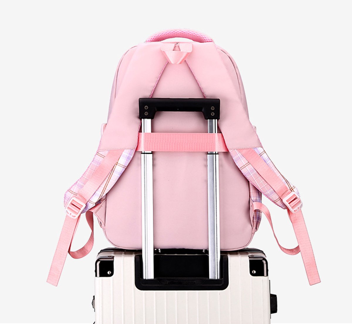Girls School Student School Bag Outdoor Backpack - Youth School Bag - Backpack - Pink - Luxury Backpack - Laptop Bag - School Bag - Backpack - Rucksack - Large Women's Backpack - Waterproof Women's Travel Backpack - Rucksack - Teenagers - with Laptop Comp