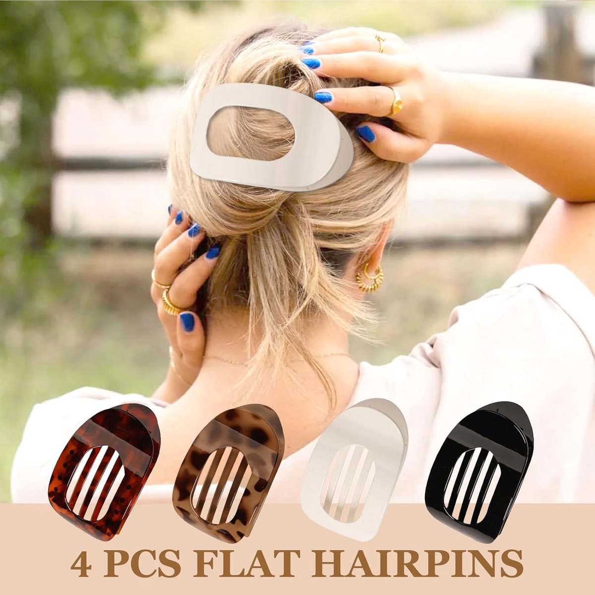 Hair elastic - 4 pieces - Hair accessories - 4 colors -
