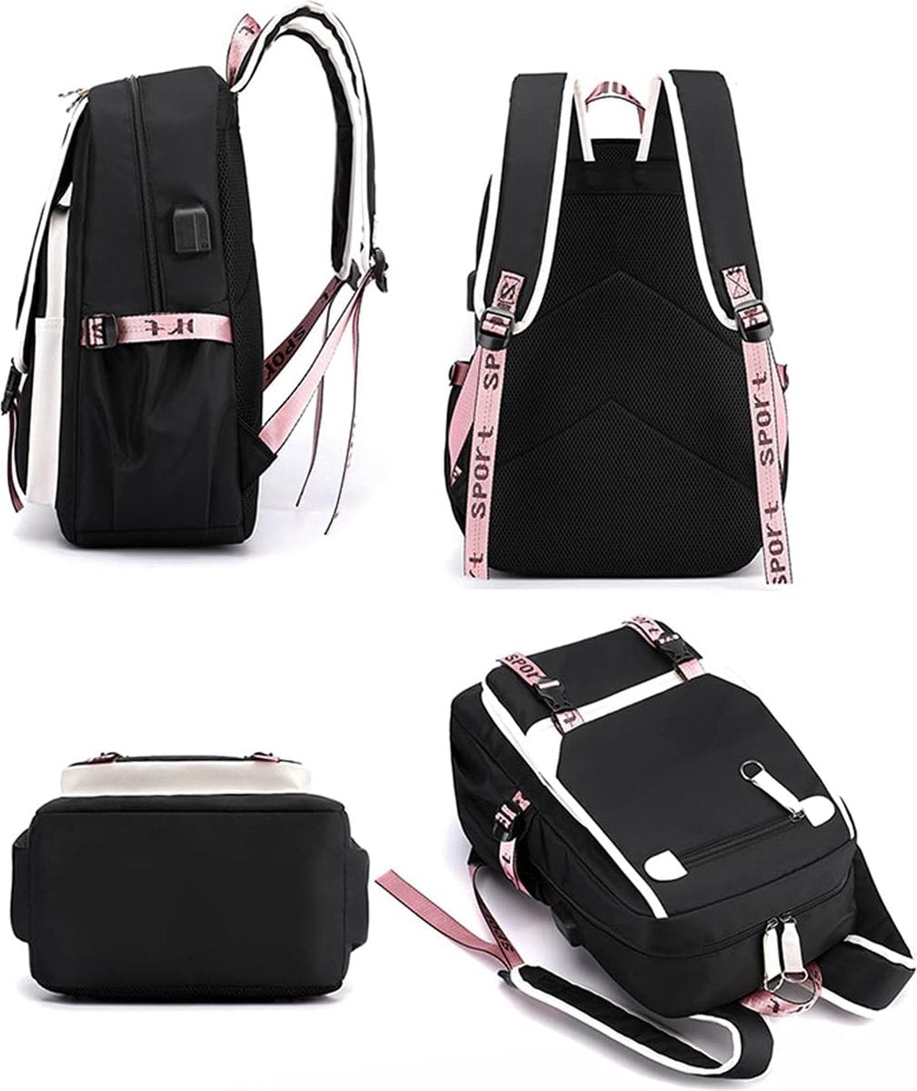 Backpack - School Bag - Backpack - Girl Backpack - School Backpack - School Bag - Book Bag - With USB Charging Port - Laptop Backpack - 30 Liters