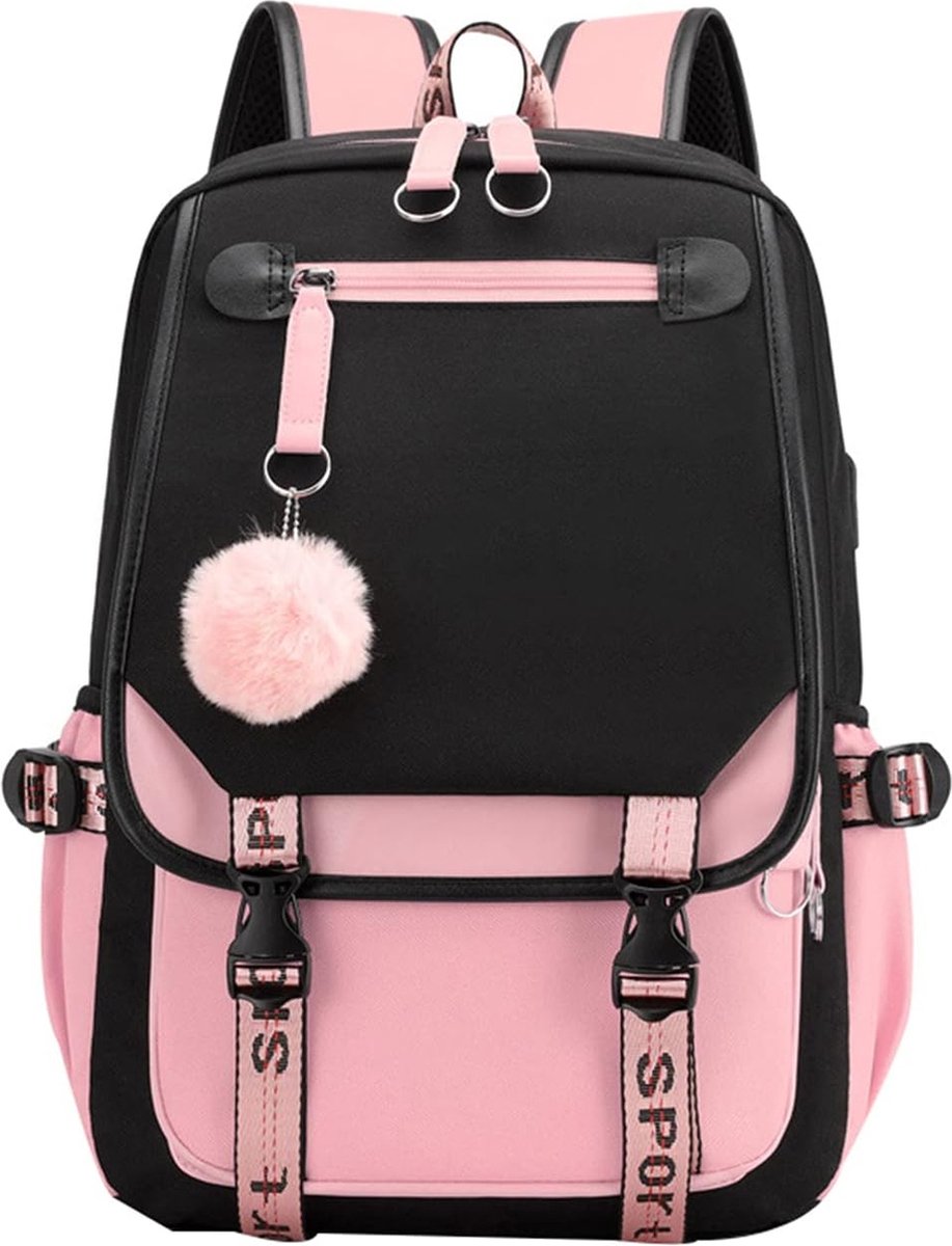 Backpack - School Bag - Backpack - Girl Backpack - School Backpack - School Bag - Book Bag - With USB Charging Port - Laptop Backpack - 30 Liters