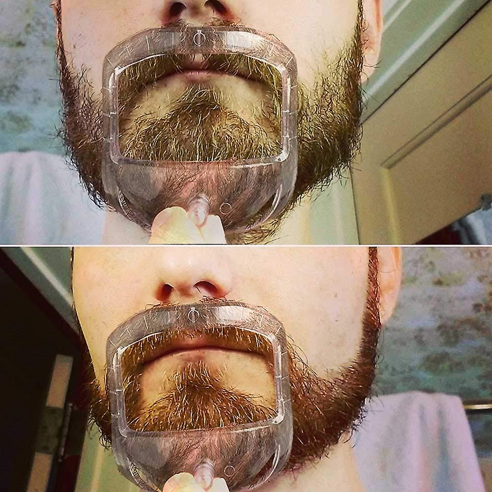 Goatee Shaving Template Beard Guide Shaper For Men White 5 Sizes