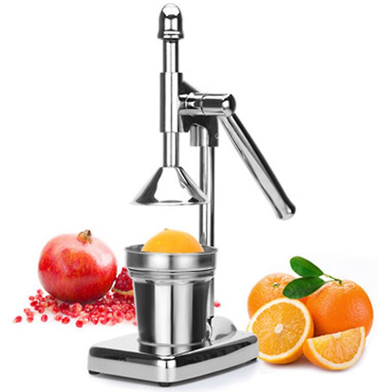 Stainless Steel Manual Press Fruit Squeezer Handheld Orange Lemon Maker Vegetable Juice Blender Cup