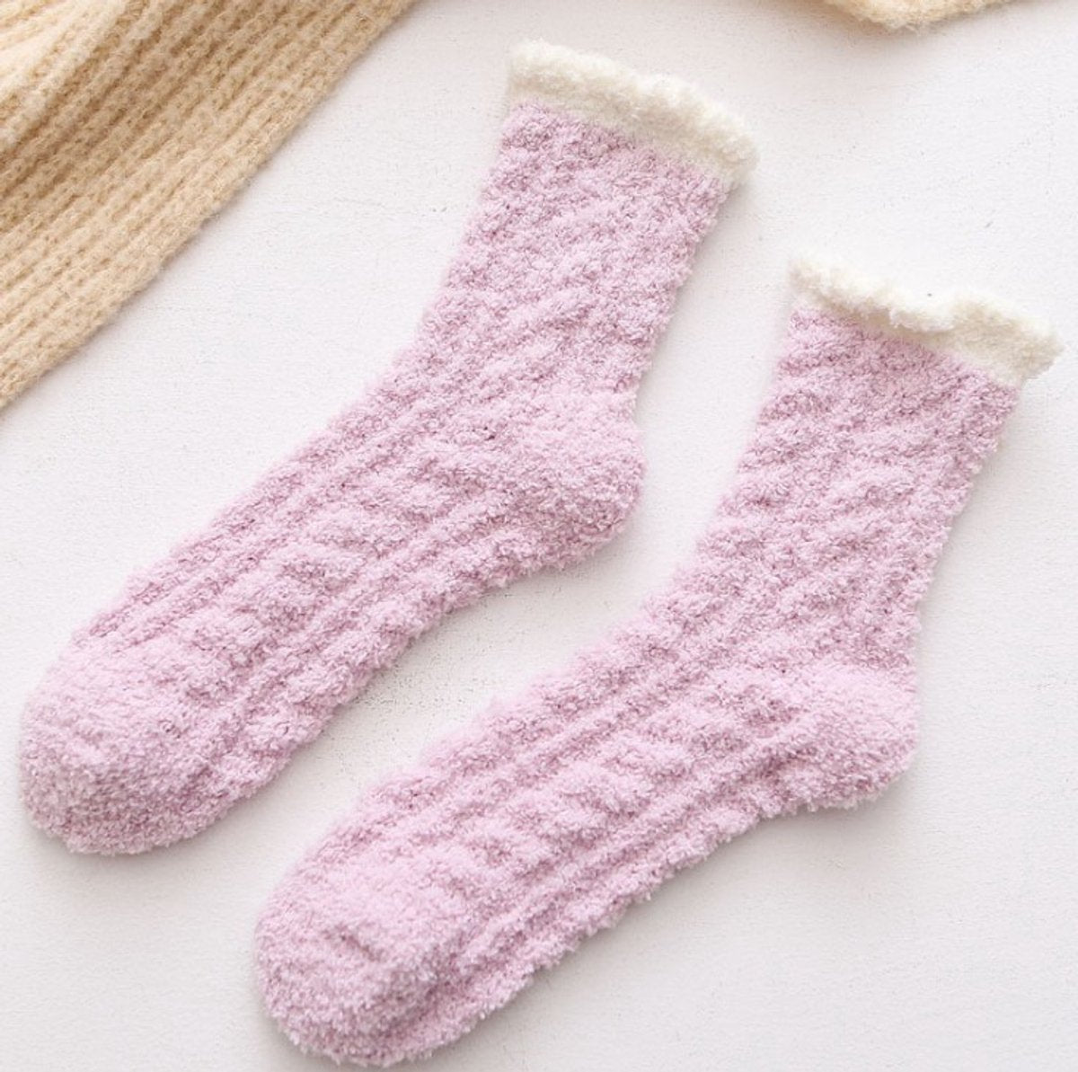 Slippers and socks - lounge socks - 7 pairs - Women's lounge socks - Soft and comfortable women's lounge socks - Comfortable, warm, thick and soft