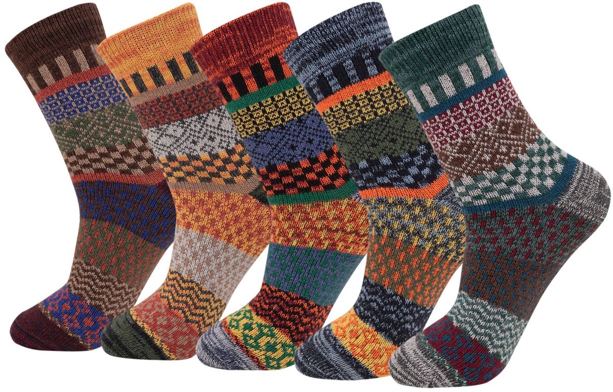 Socks - (5-pack) - Lounge Socks - Men's Lounge Socks - Warm Winter Socks for Men - Warm Socks - Men's Socks - Christmas Gift - Birthday Gift