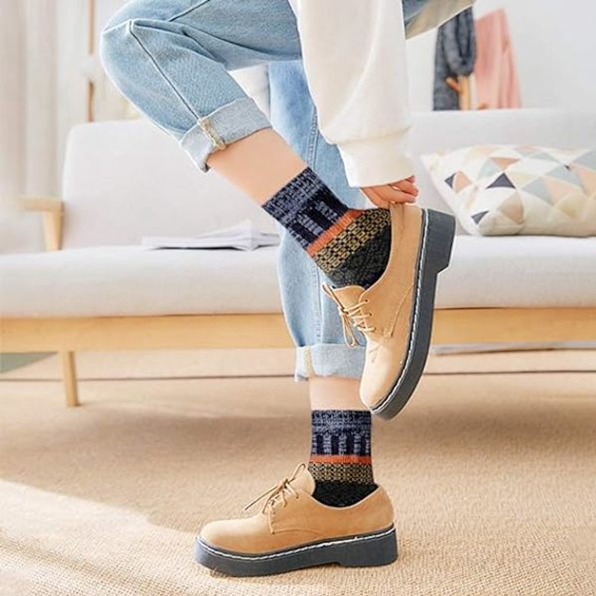 Socks - (5-pack) - Lounge Socks - Men's Lounge Socks - Warm Winter Socks for Men - Warm Socks - Men's Socks - Christmas Gift - Birthday Gift