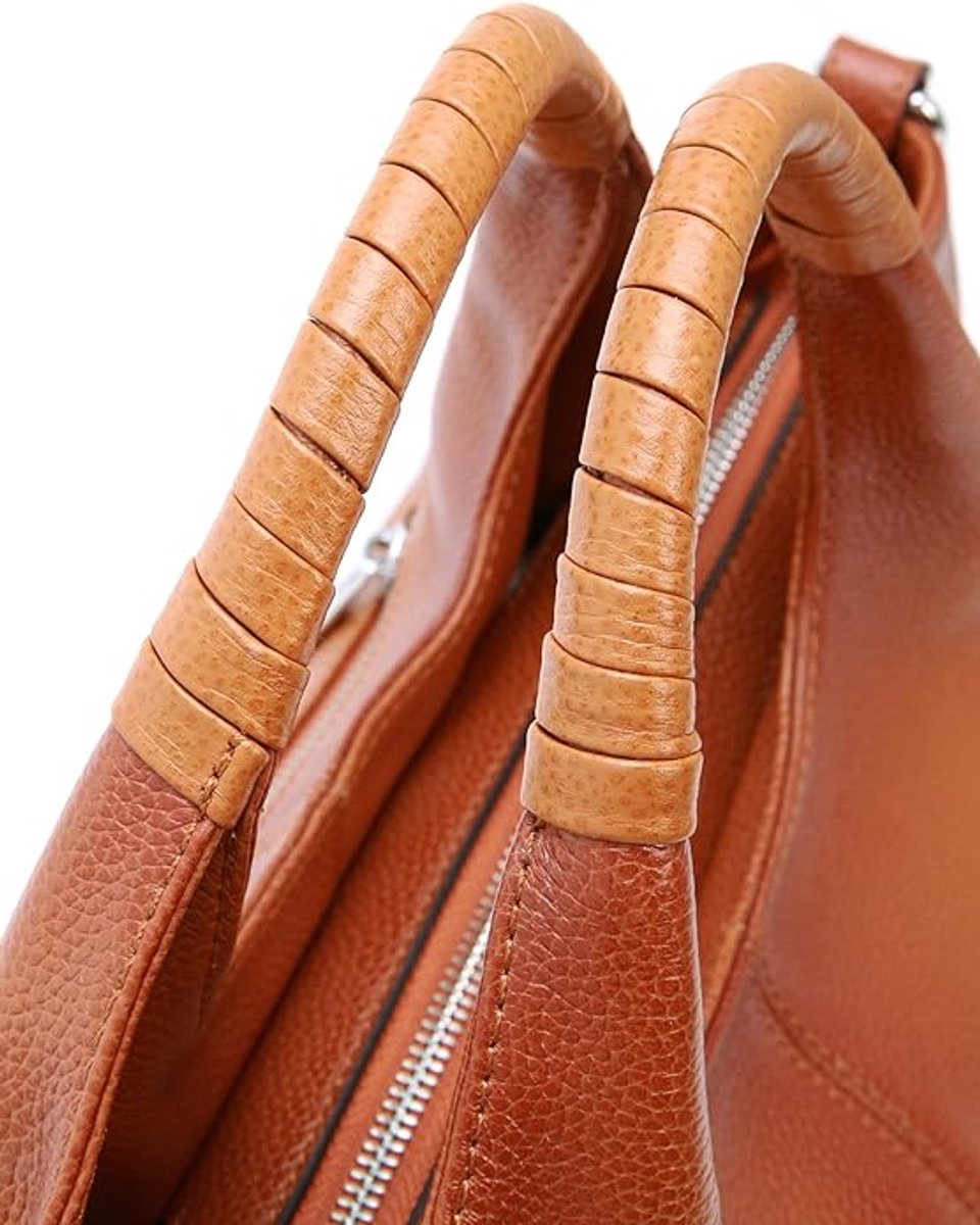 Women's Shoulder Bag - Vintage Handbag - Vintage Handbag with Multiple Compartments - Everyday | Travel Bag - Versatile - Large Capacity - Commuter Bag - Tote Bag - Shoulder/Crossbody Bag - Brown