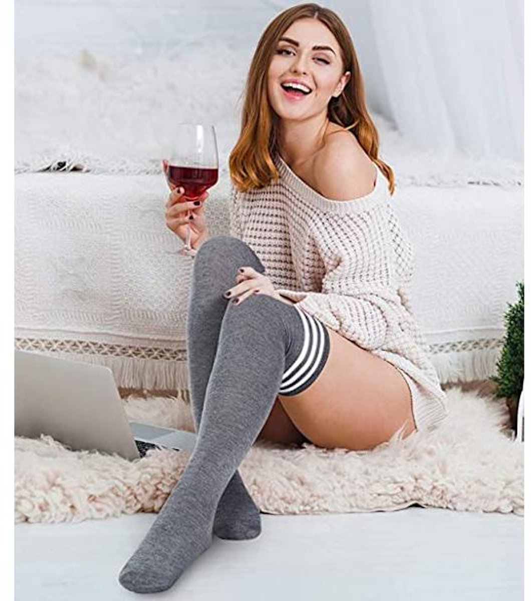 Knee Socks - 6-pack - Overknee Socks - Socks - Women's Overknee Socks - Girls' Boot Socks - Knee Socks - Casual Clothing - Cosplay - Christmas Gift - Birthday Gift
