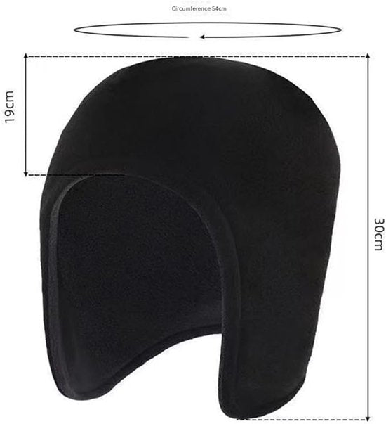 Winter hat for men and women – Thermal, windproof hat with ear flaps, ideal for sleeping, motorcycling and outdoor activities (Blue)
