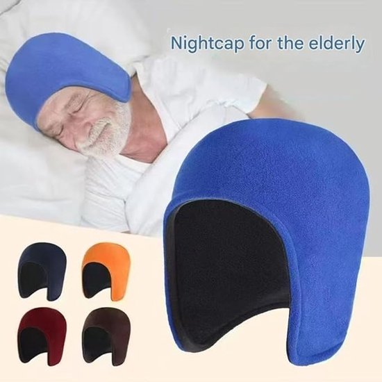 Winter hat for men and women – Thermal, windproof hat with ear flaps, ideal for sleeping, motorcycling and outdoor activities (Blue)