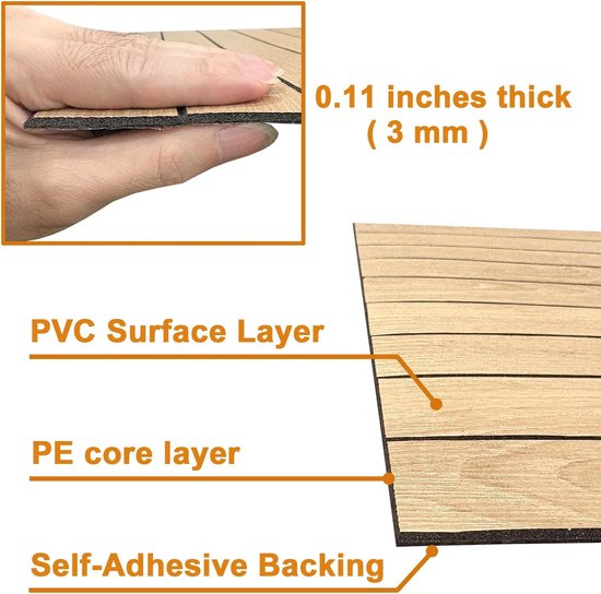 2 Pack Peel and Stick Oak Wood Slat Feature Wall Panels 300x40cm Each | DIY TV Headboard PVC Decor Wall Liner for Interior Wall & Ceiling Makeover（KC-1067D-19）
