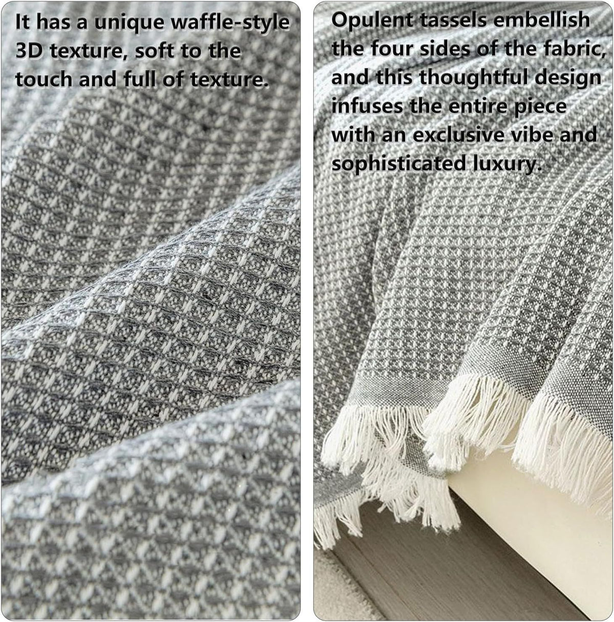 Waterproof Picnic Blanket, Foldable Outdoor Ground Mat for Camping, Beach, Hiking, Parties and Family Picnics, White, 90 x 150 cm