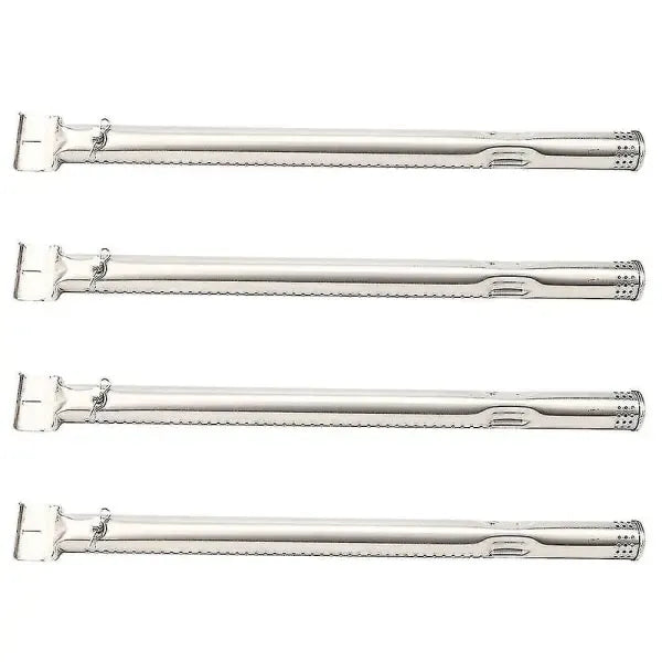 4 Pack Stainless Steel Grill Burner Tubes, Replacement Burners for Char-Broil Gas Grills, Easy-Fit Installation, Silver, 40.5 cm