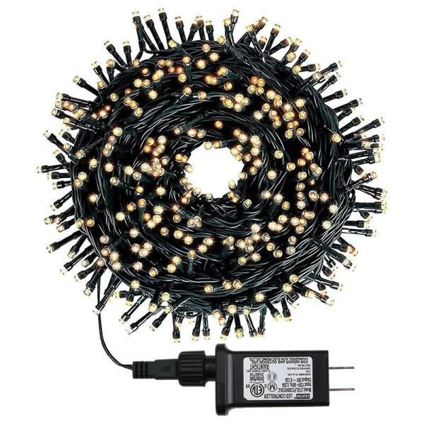 10 m 100 LED Christmas String Lights, 8 Modes, IP44 Waterproof Indoor Outdoor Lights for Tree, Garden, Party and Wedding Decor