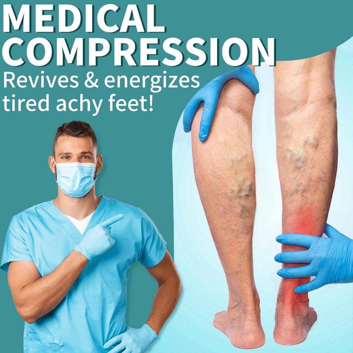 6Pairs Compression Socks for Women and Men - Best for Circulation, Running, Athletic, Recover, Nurse, Travel L/XL 01 Black/Oranga/White/Green/Blue/Gray