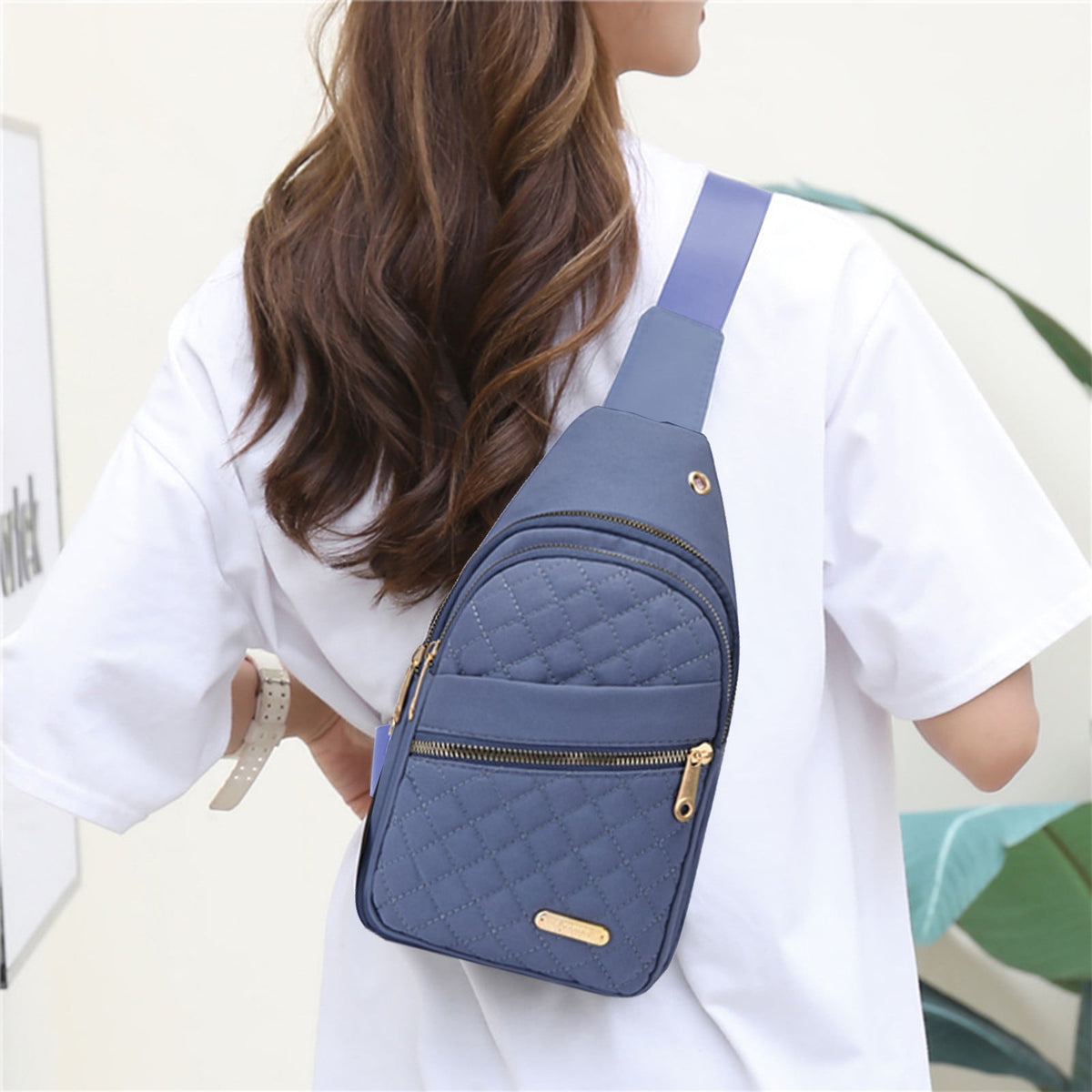 Sling Bag for Women, Crossbody Sling Backpack Small Sling Bag Multipurpose Crossbody Shoulder Bag Travel Hiking Backpack, Sling Bag for Men #1-Blue