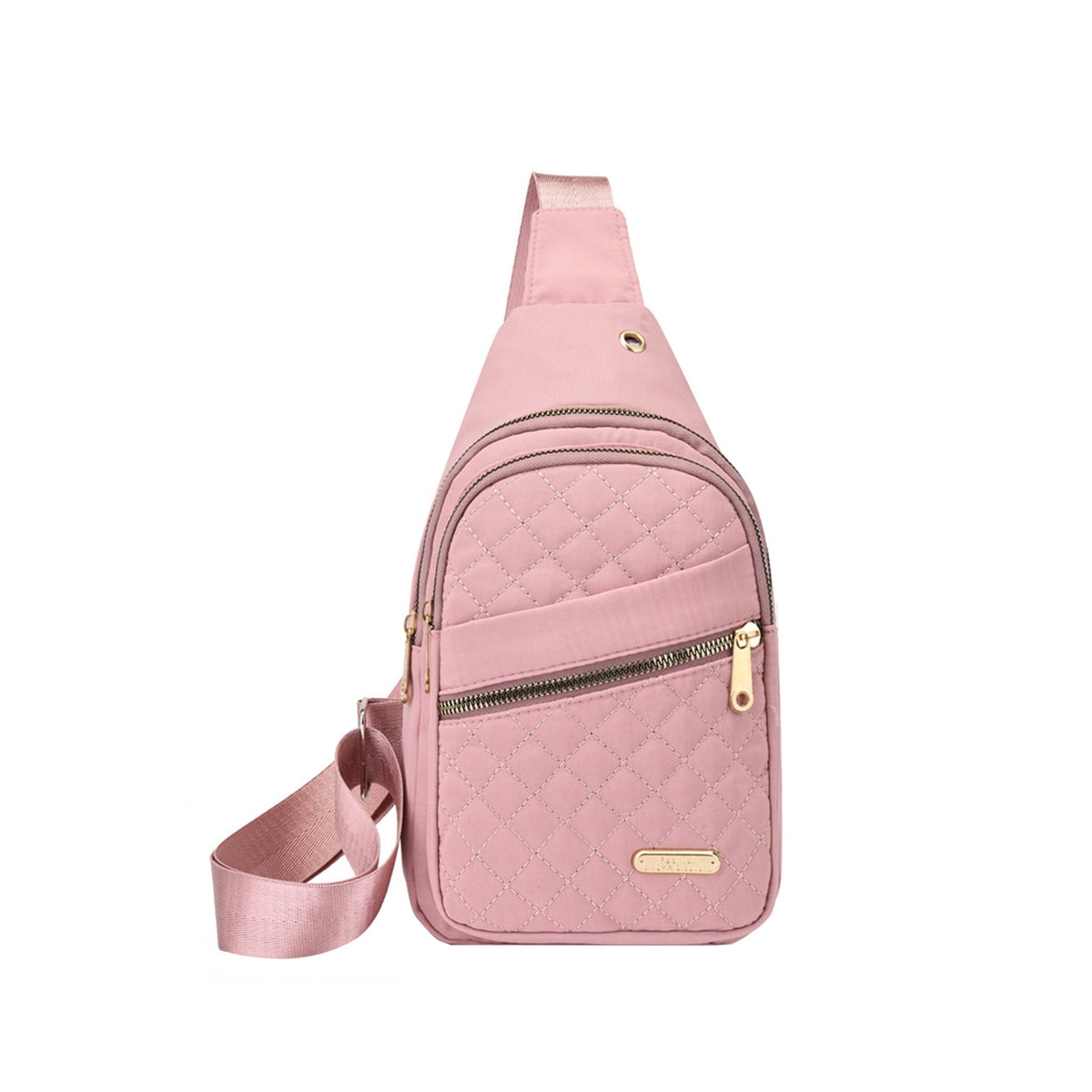 Sling Bag for Women, Crossbody Sling Backpack Small Sling Bag Multipurpose Crossbody Shoulder Bag Travel Hiking Backpack, Sling Bag for Men #1-Pink