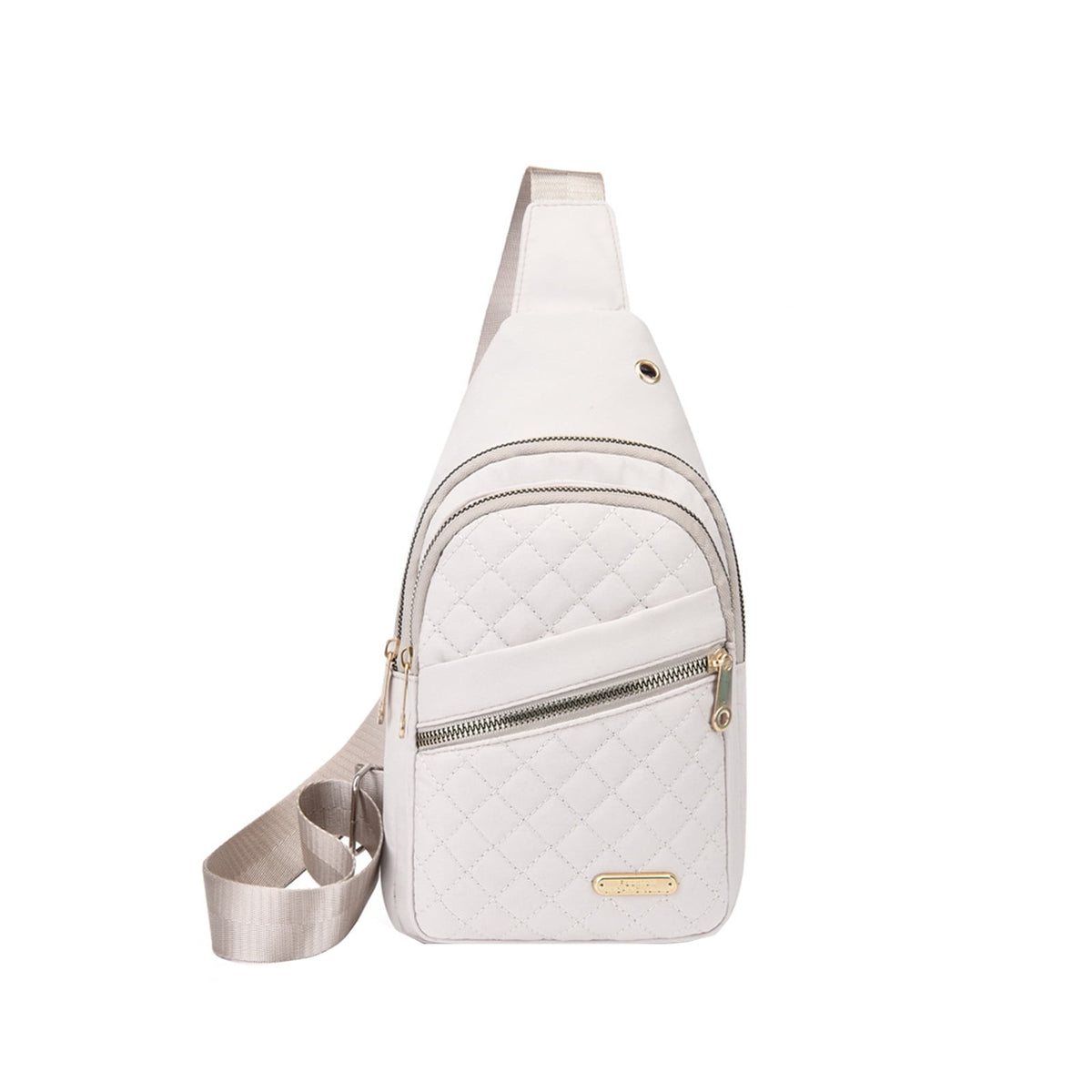 Sling Bag for Women, Crossbody Sling Backpack Small Sling Bag Multipurpose Crossbody Shoulder Bag Travel Hiking Backpack, Sling Bag for Men #1-White