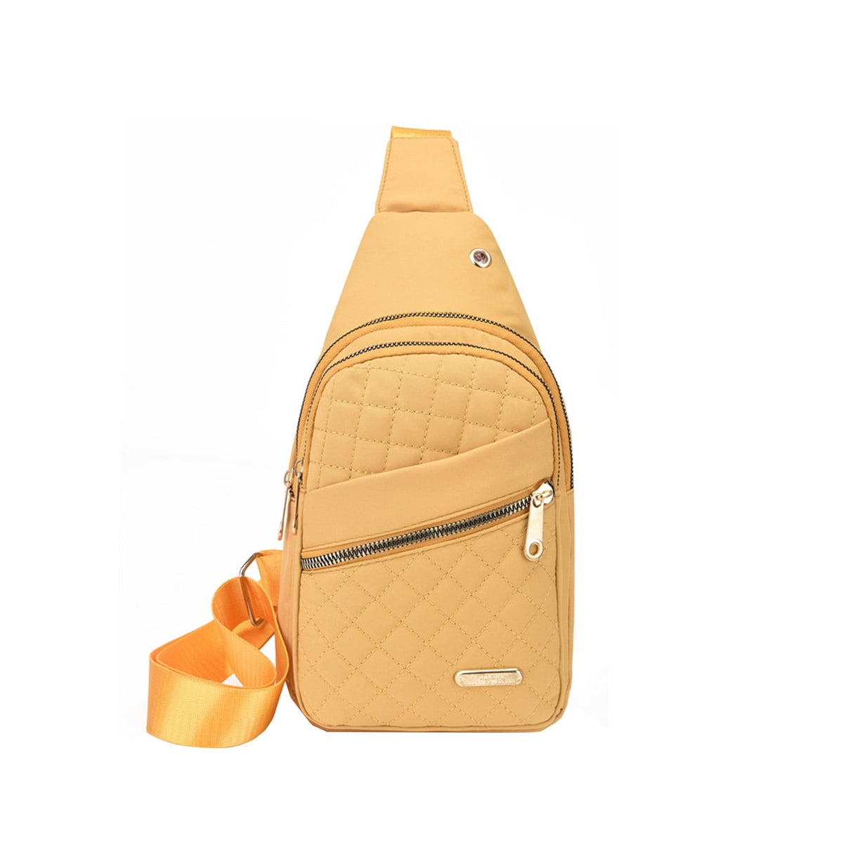 Sling Bag for Women, Crossbody Sling Backpack Small Sling Bag Multipurpose Crossbody Shoulder Bag Travel Hiking Backpack, Sling Bag for Men #1-Yellow