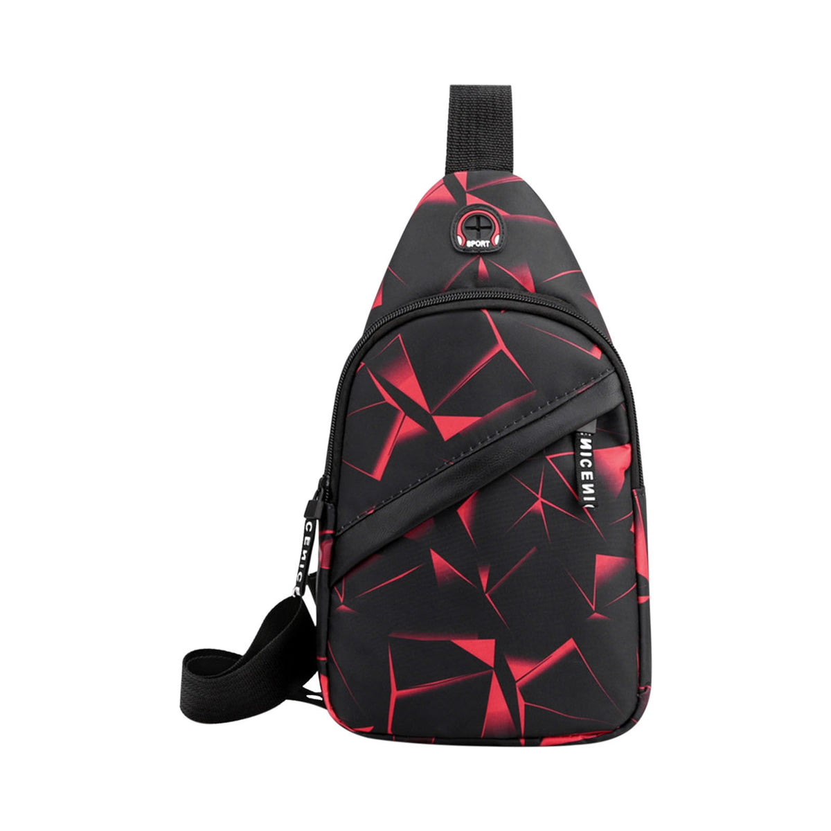 Sling Bag for Women, Crossbody Sling Backpack Small Sling Bag Multipurpose Crossbody Shoulder Bag Travel Hiking Backpack, Sling Bag for Men #4-Red