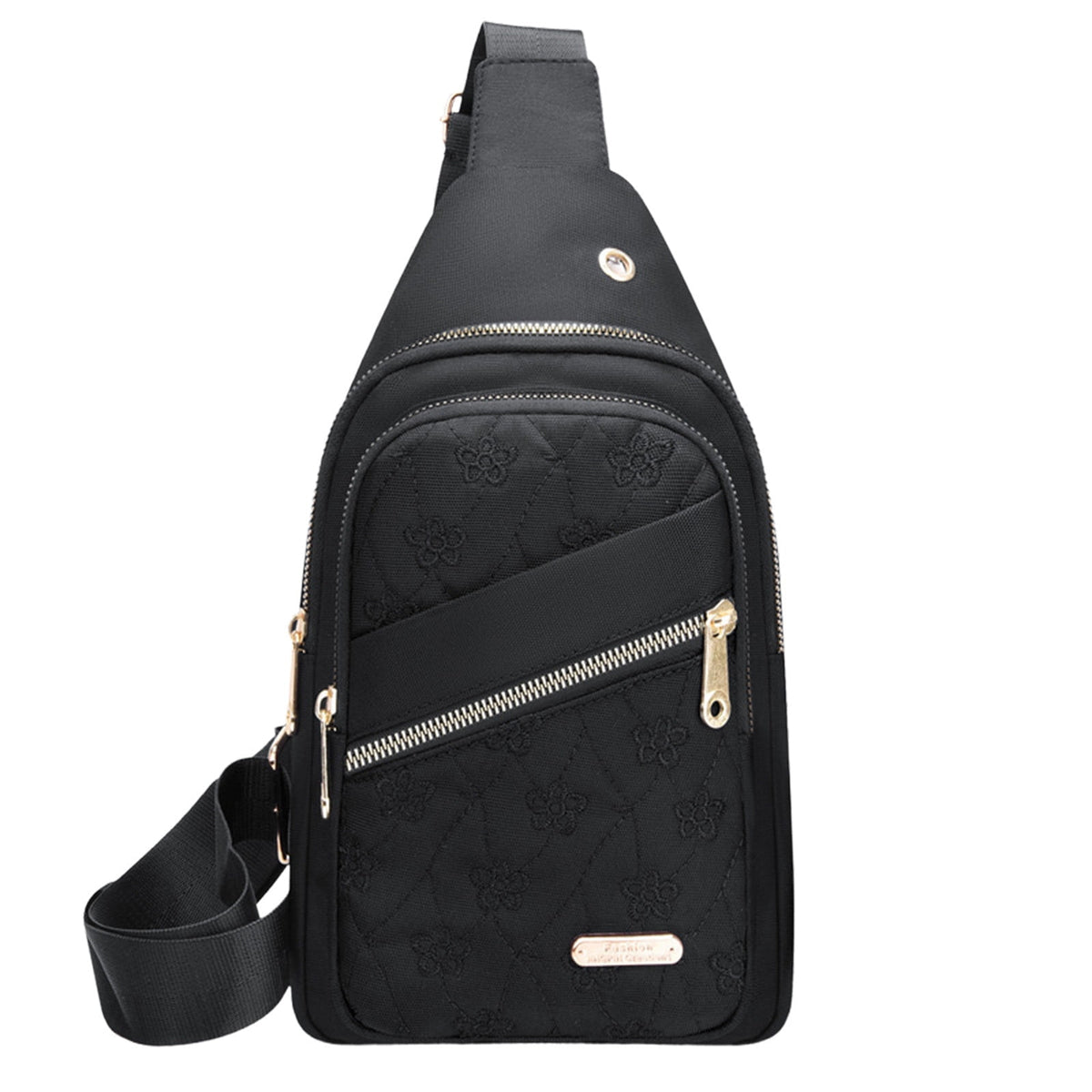 Sling Bag for Women, Crossbody Sling Backpack Small Sling Bag Multipurpose Crossbody Shoulder Bag Travel Hiking Backpack, Sling Bag for Men #5-Black