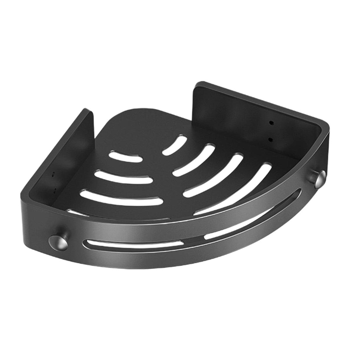 Bathroom Corner Shelf Gray Wall Mounted Corner Shower Caddy Kitchen Corner Shelves No Drill Shower Organizer Black