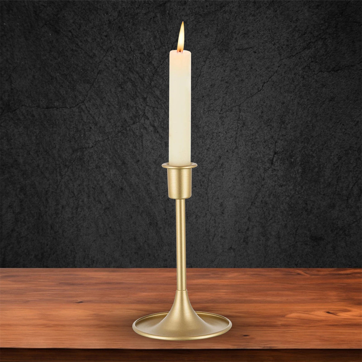 Candlestick, European Style Candle Holder Ornaments, Candlestick Holders Taper Candle Holders Stick Candle Holder for Table Centerpiece Wedding Reception Festive Christmas Mantel Decoration Z8-A