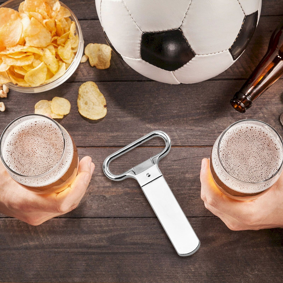 Bottle Opener, Portable Alloy Old Wine Bottle Opener Silver, Bottle Openers Wine Cork Extractor Corkscrew Beer Corks Stainless Two Jaw Puller Used To Open Bottles Z2-A