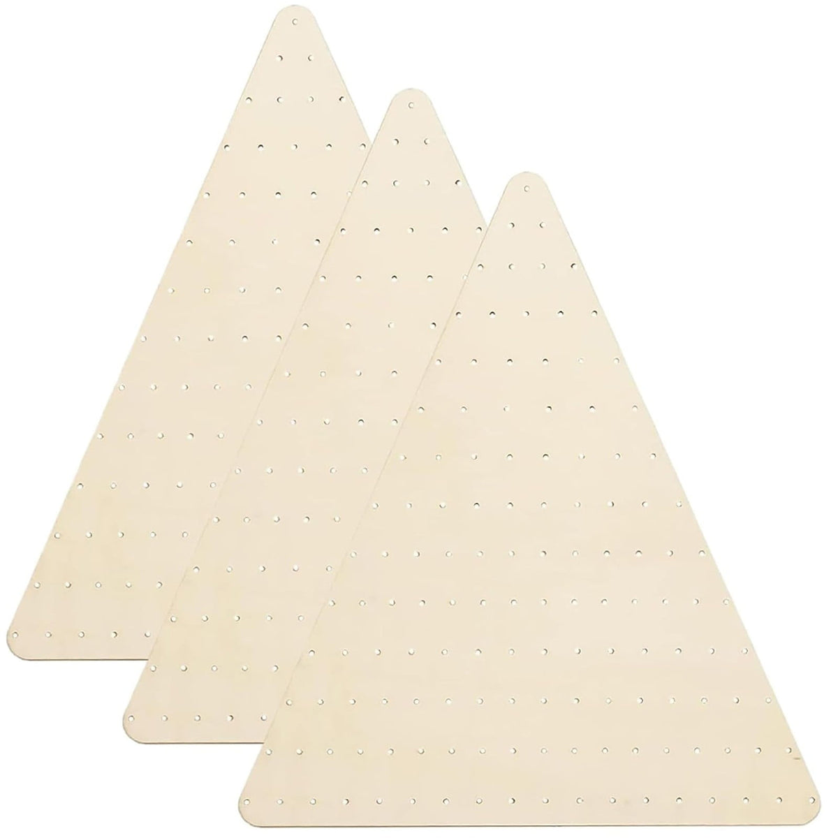 Christmas Decor: Wreath, 3Pcs Wreath Boards Wood Triangular Wreath Frame with Holes Decorative Diy Crafts! Crazy Price Cuts! 3Pcs Wooden Board A