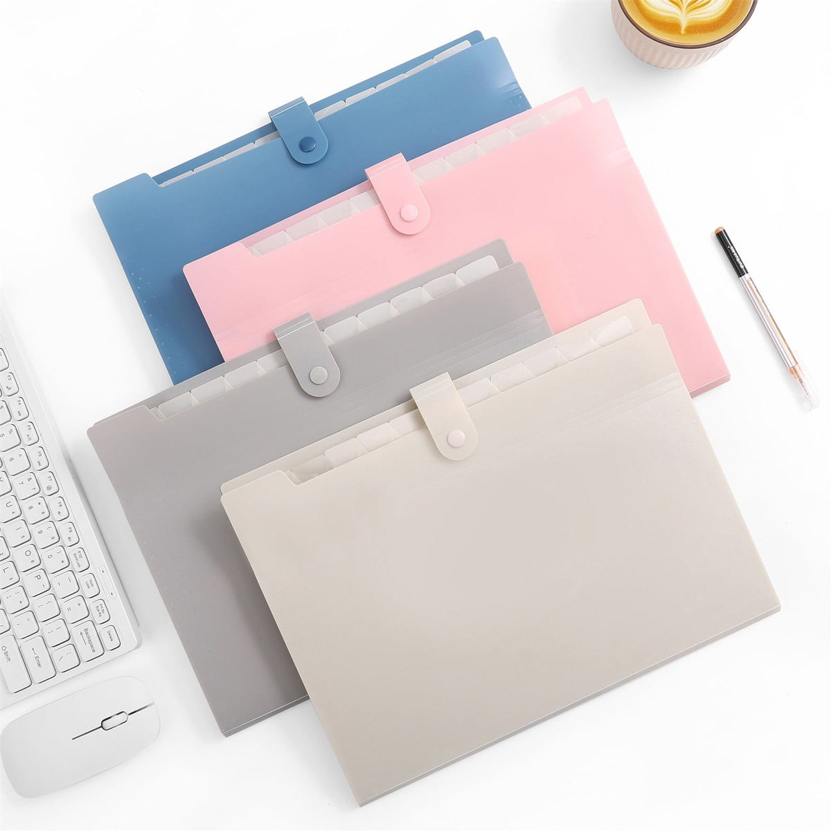 8/12 Pockets Expanding File Organizer, Accordion File Folder with Labels for Documents, Bills, Receipts, Letter Size