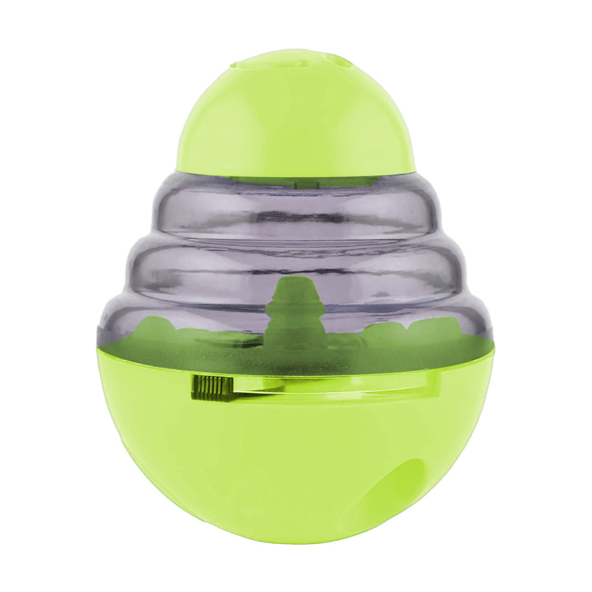 Pet Feeding Roly-Poly Toy, Interactive Dog Dispenser Toys Slow Feeder Puzzle Dog Brain Stimulation Toys Dog Christmas Enrichment Boredom Toys for Puppy Small Medium Large Dogs Grad Green