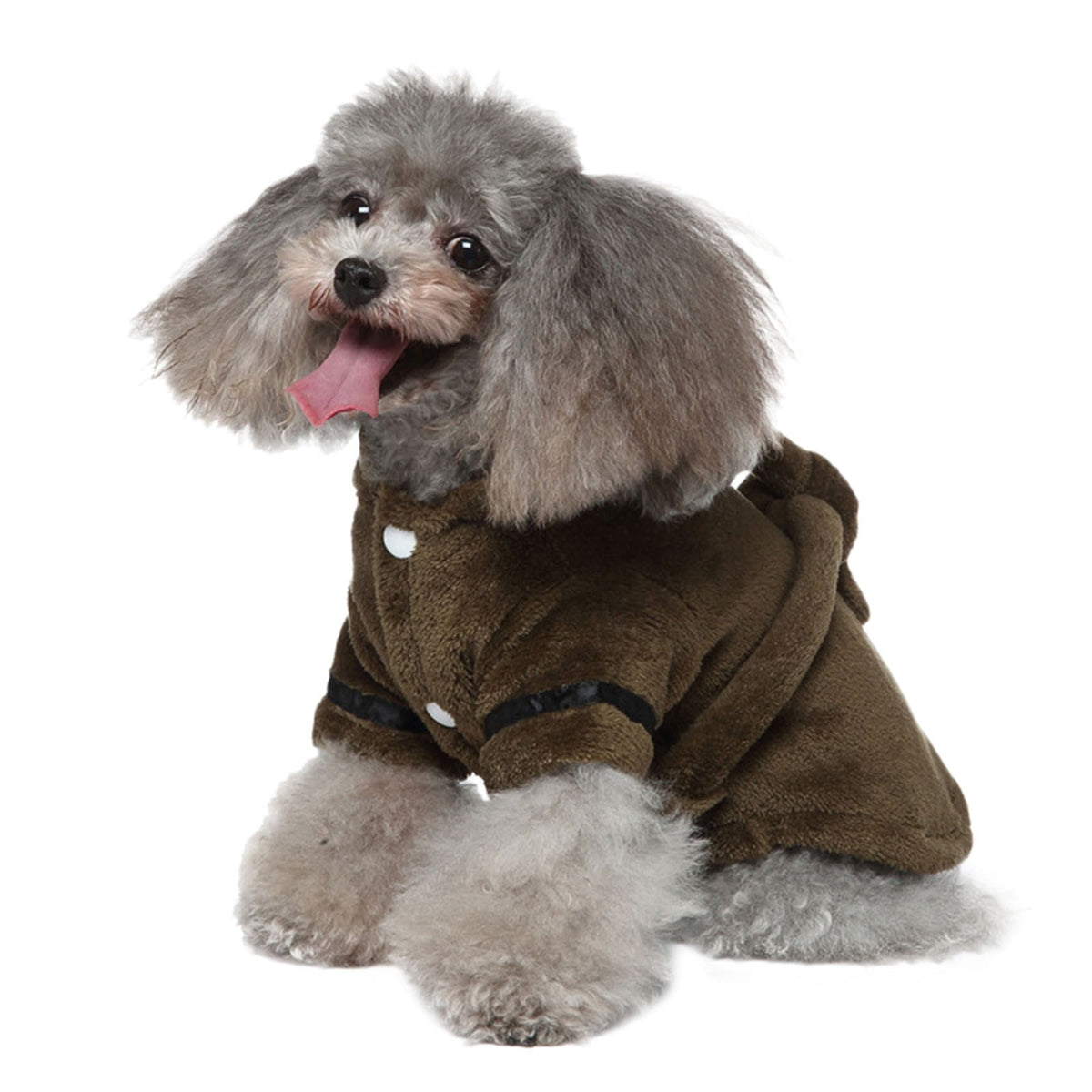 Dog Cat Bathrobe Pet Pajamas Soft Fleece Nightgown Bathrobe Towel Robe for Puppy Kitten, XL Army Green