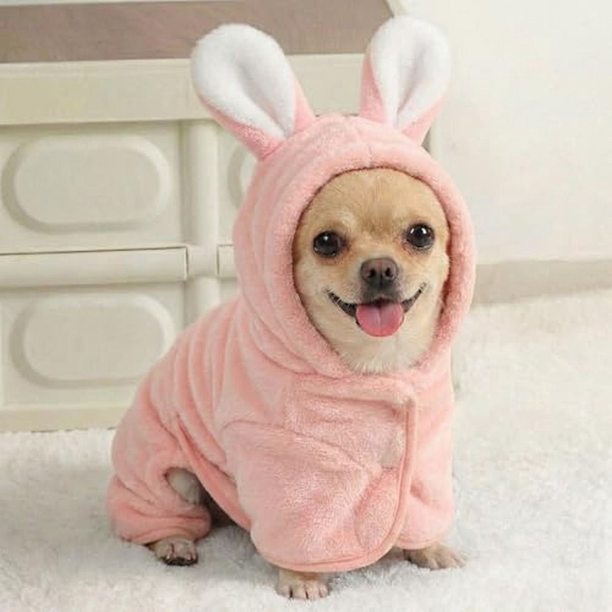 Dog Bathrobe with Hood Absorbent Towel Fast Drying Puppy Robe Coat Towel Wrap Pet Grooming for Small Dogs After Shower, Pink XS M