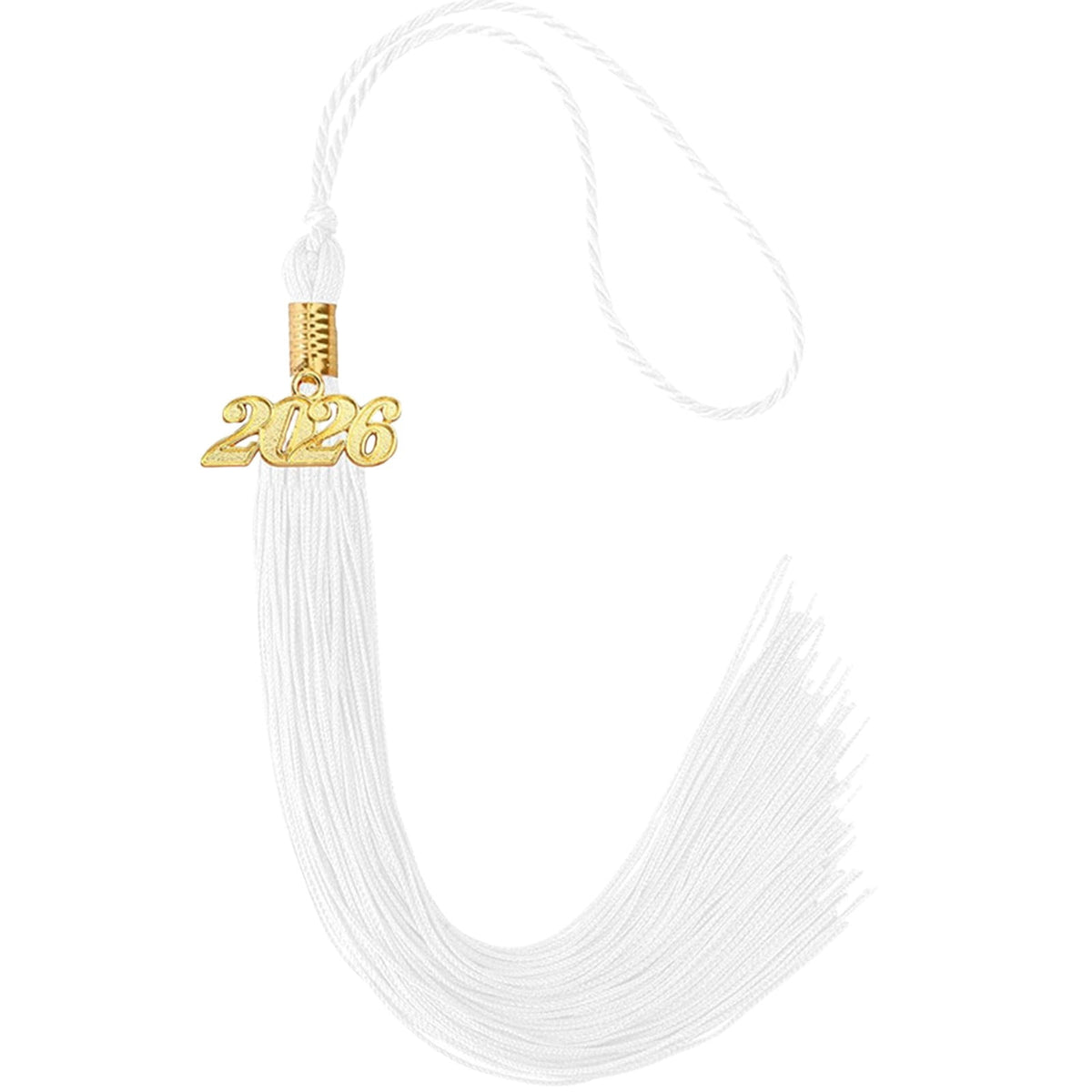 2026 Tassel Graduation, White Graduation Tassel, Tassel Charms for Graduations Cap Decorations, Tassels Memorial Grad Cords Class of 2026 High School Graduate Hat Ceremonies Accessories 1pc 2026 Graduation Season Hat Tassel Pendant Blue-white