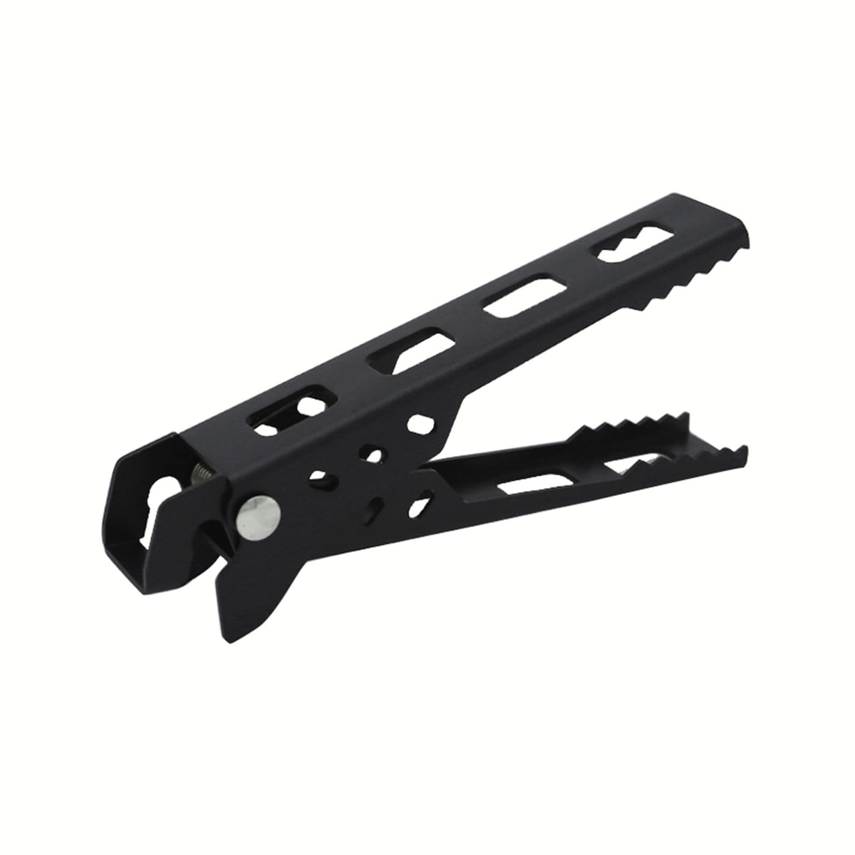 Camping Pot Grip, Aluminum Non Slip Pot Clamp Handle for Outdoor Cooking, Black
