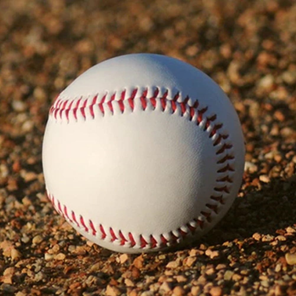Exercise Baseball Training Balls Rubber 5 Pcs Indoor and Outdoor Practice