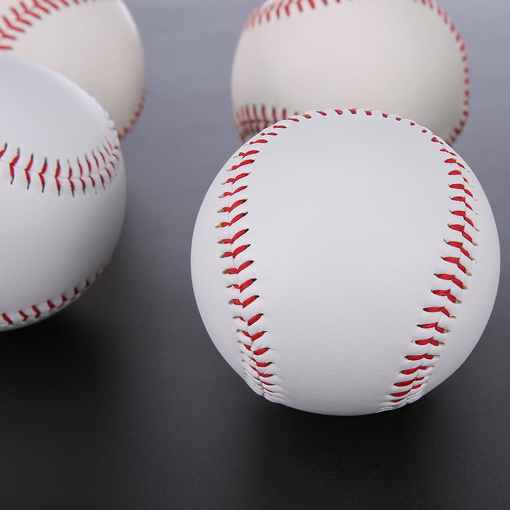 Exercise Baseball Training Balls Rubber 5 Pcs Indoor and Outdoor Practice