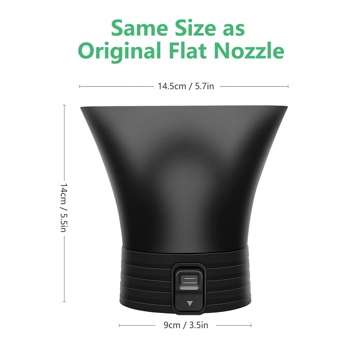 Flat Nozzle Attachment for Leaf Blower, Blower Extension Replacement Part for Floor Sweeper