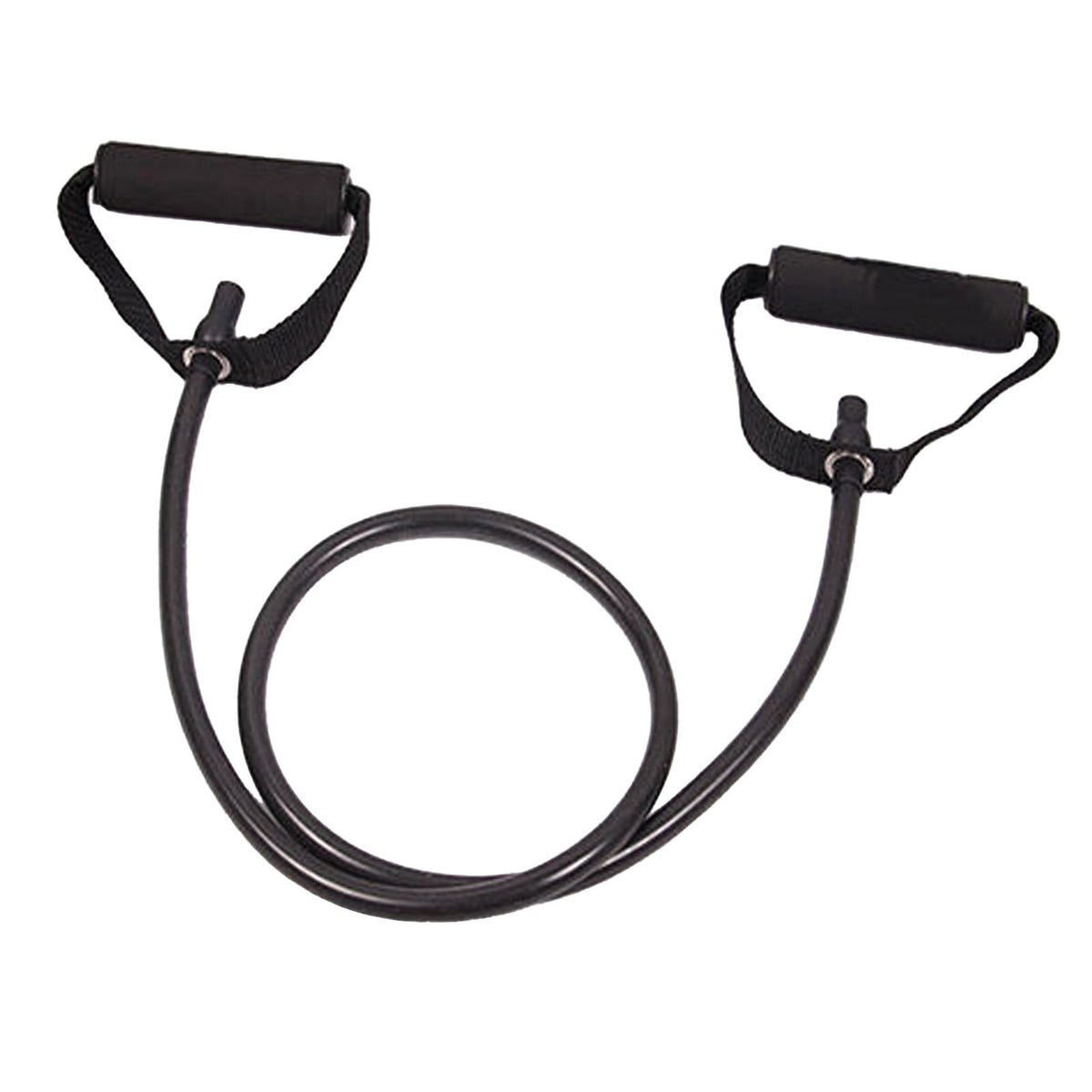 Resistance Bands with Handles, Exercise Bands with Handles, Single Resistance Bands for Resistance Training, Physical Therapy,Home Workouts, Black