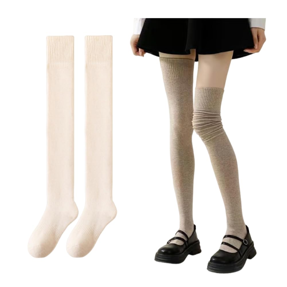 Overknee Socks Women - Knee Socks - Long Socks - Thigh High Socks - Leg Warmers - Winter Socks - Stockings - High Socks - Cotton Socks - Warm Socks - Long Knee Socks - Legwear - Women's Socks - House Socks - Multicolor - 5 Pairs